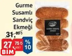 GURME SUSAMLI SANDVİÇ EKMEĞİ